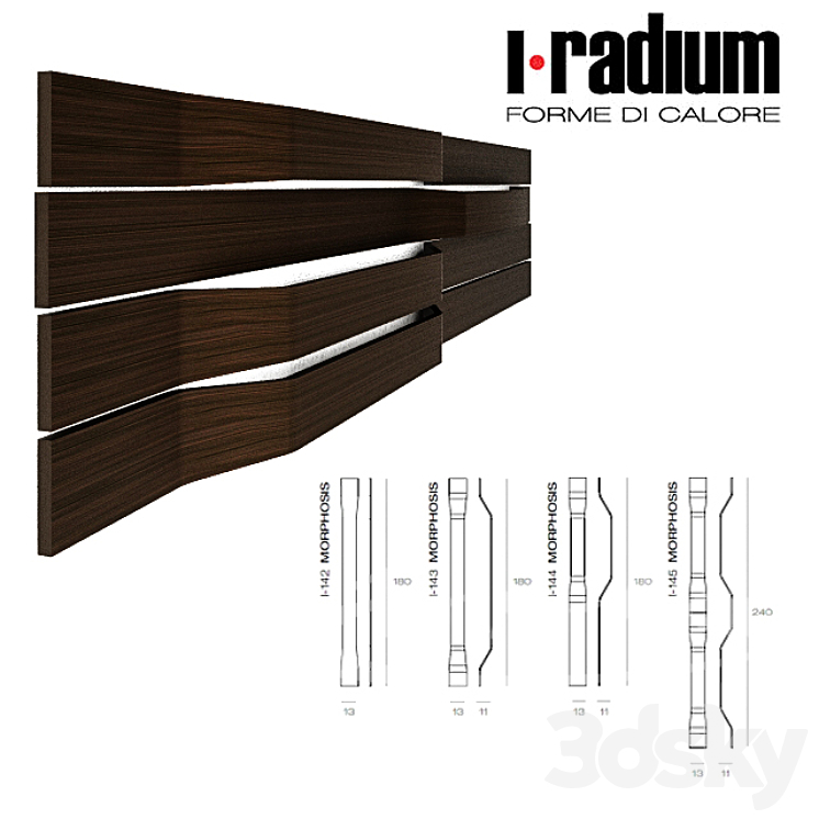 Radium Radiator Radiator I-Radium (Italy), MORPHOSIS - Radiator - 3D model