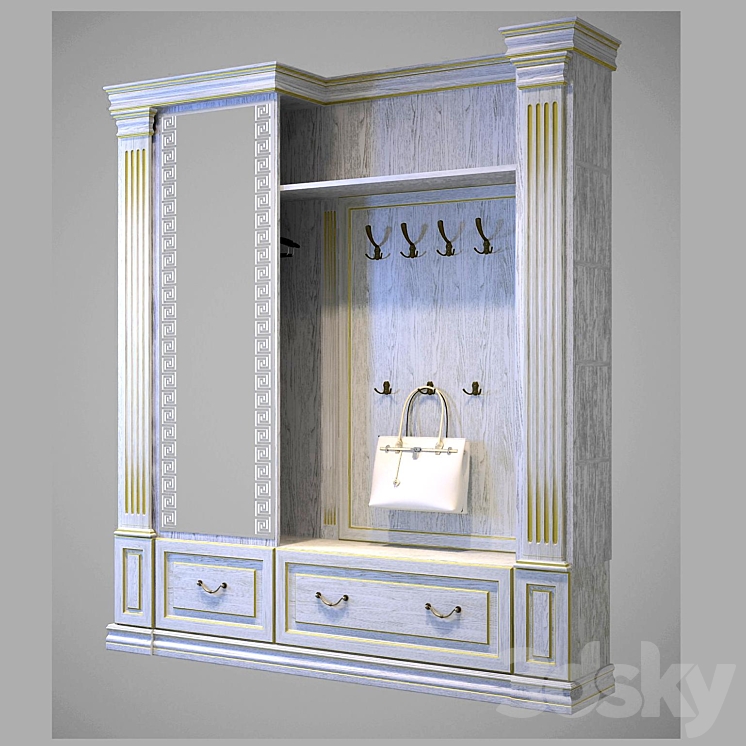 entrance in the classics - Hallway - 3D model