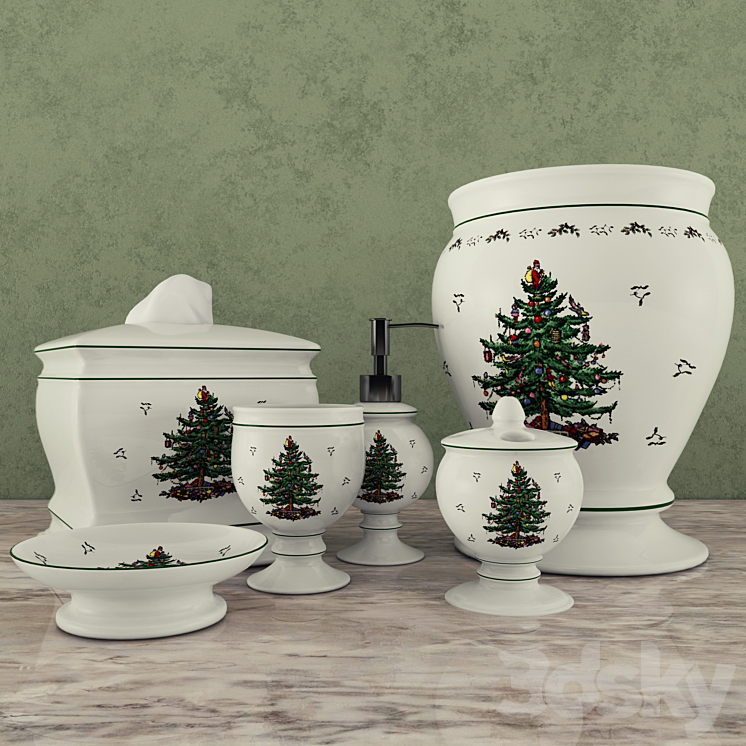 Bathroom Avanti, Spode Christmas Tree Collection - Bathroom accessories ...
