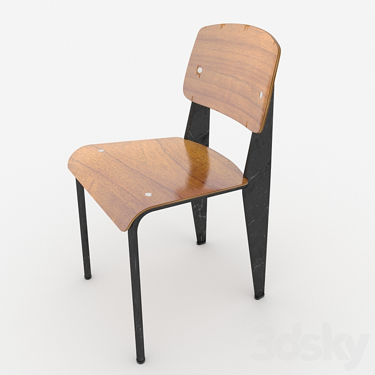 ① Jean Prouve STANDARD CHAIR リプロダクト 2脚