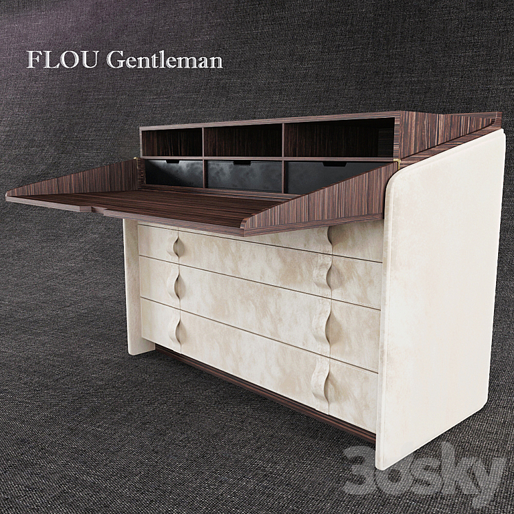 Secretaire GENTLEMAN - Sideboard & Chest of drawer - 3D model