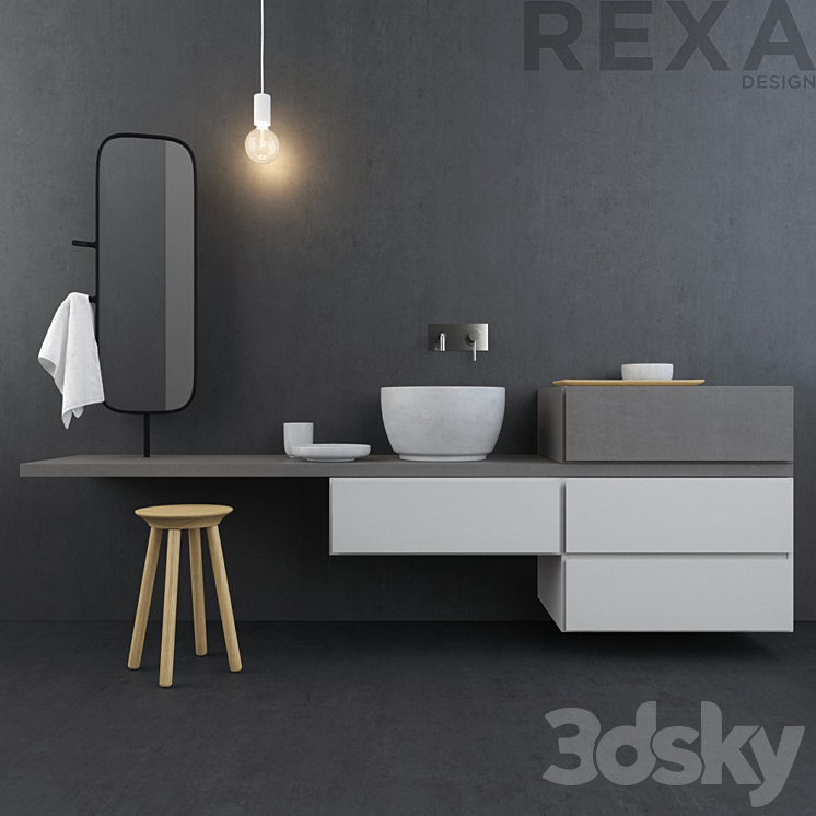 Rexa Design / Esperanto - Bathroom furniture - 3D model