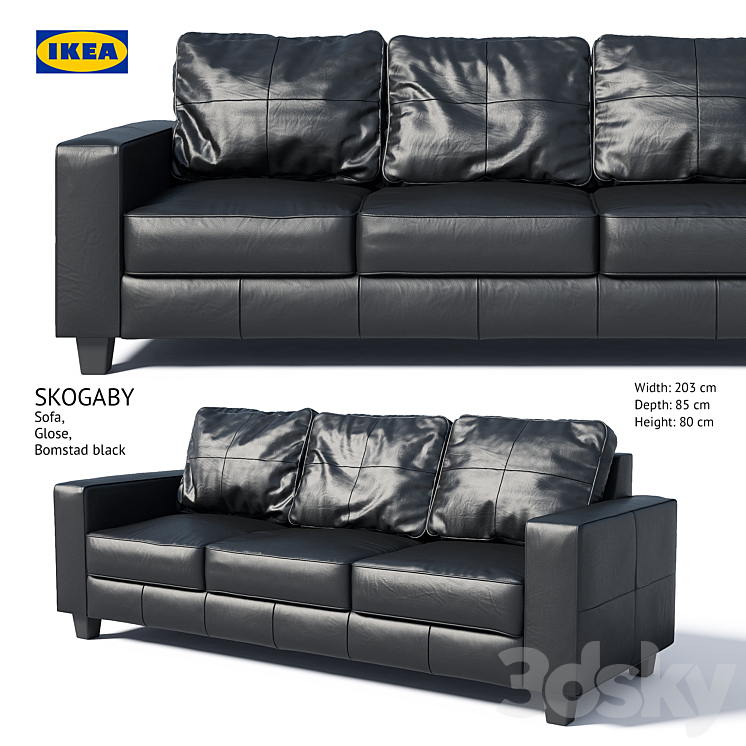 Sofa ikea SKOGABY Sofa - Sofa - 3D model