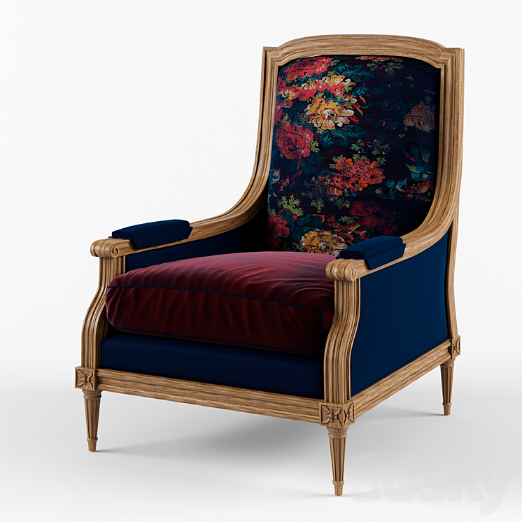Classical Chair Rfa Classical chair - Arm chair - 3D model