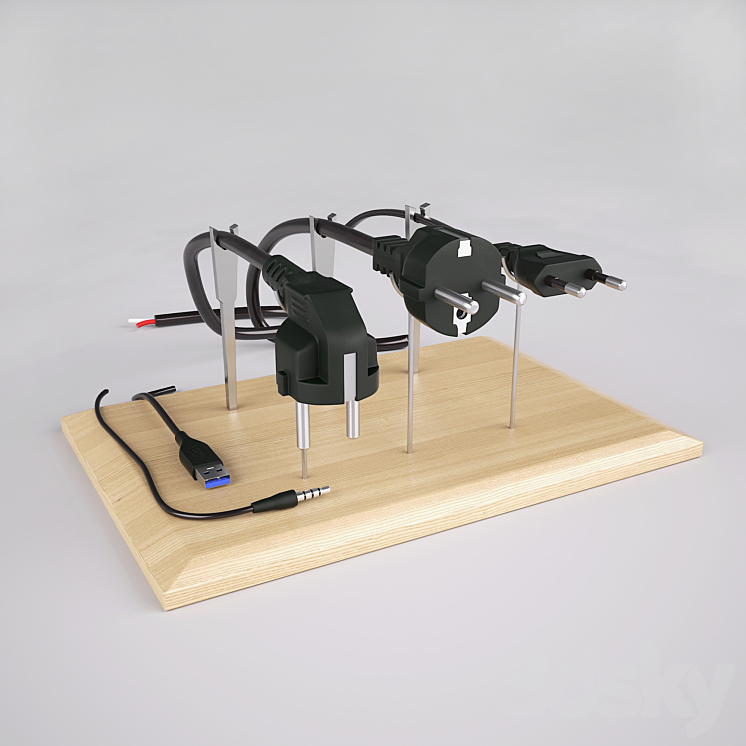 Electric plugs. - Miscellaneous - 3D model