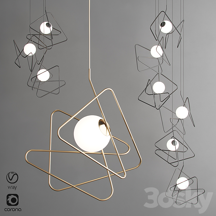 Gibas INCIUCIO - Pendant light - 3D model