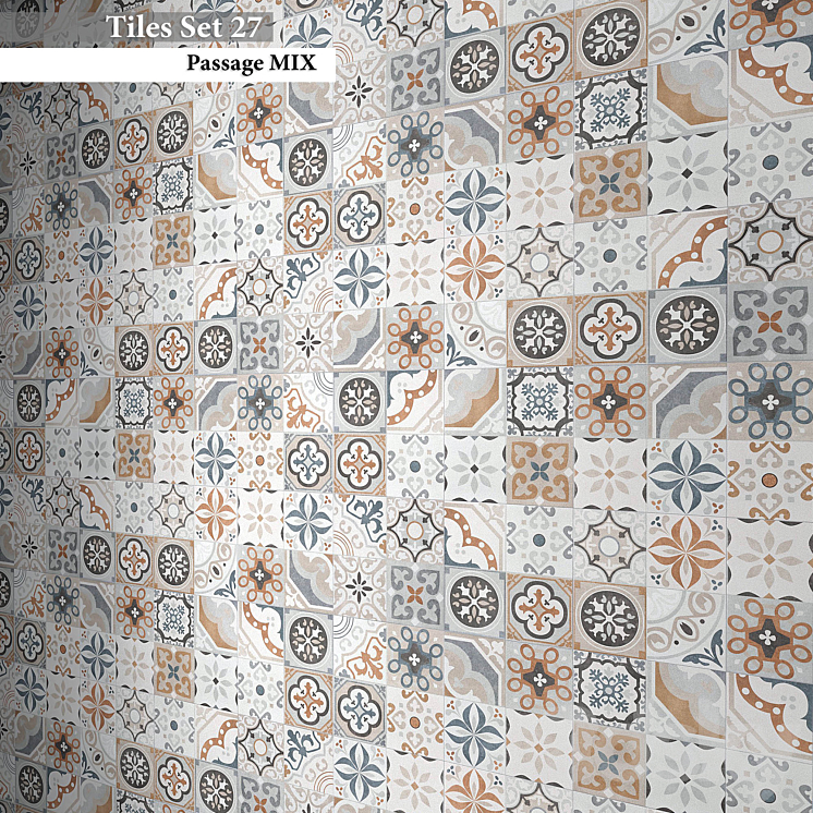Tiles set 27 - Tile - 3D model