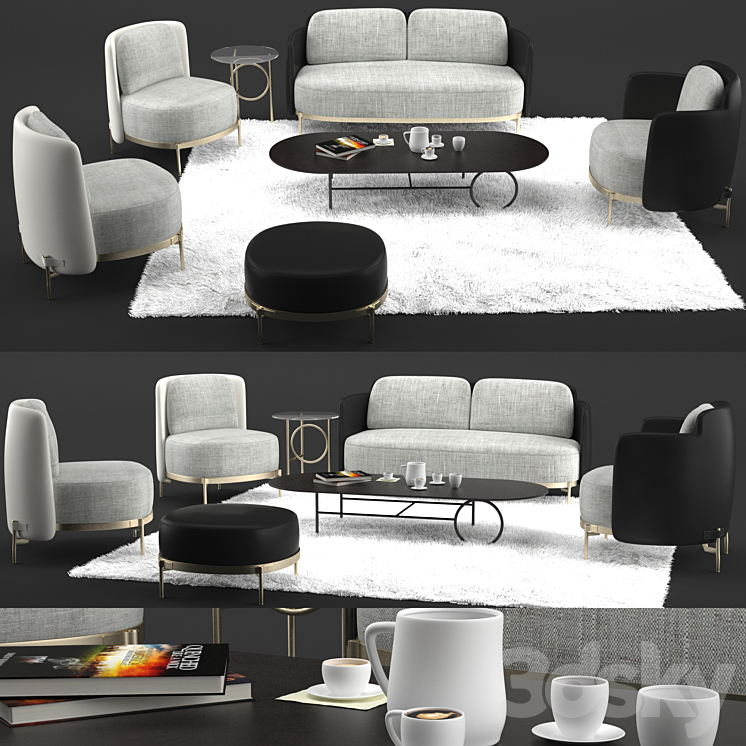Minotti tape set - Other - 3D model