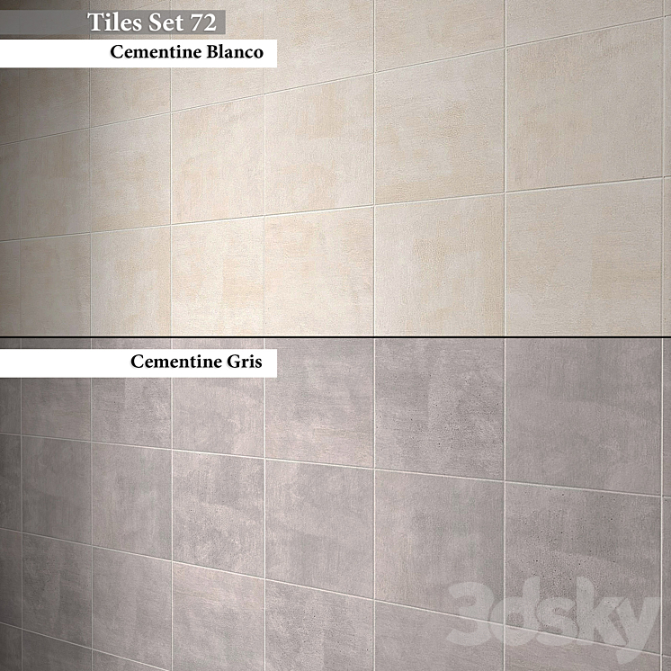 Tiles set 72 - Tile - 3D model