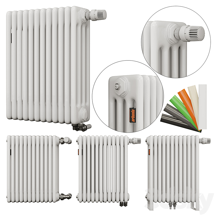 Arbonia Radiators set (four-tubular) - Radiator - 3D model