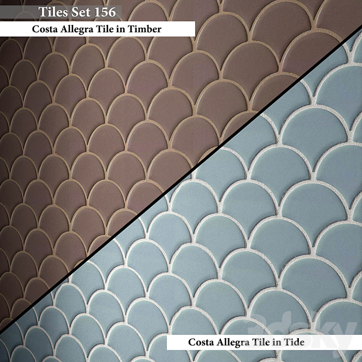 Tiles set 156 - Tile - 3D model