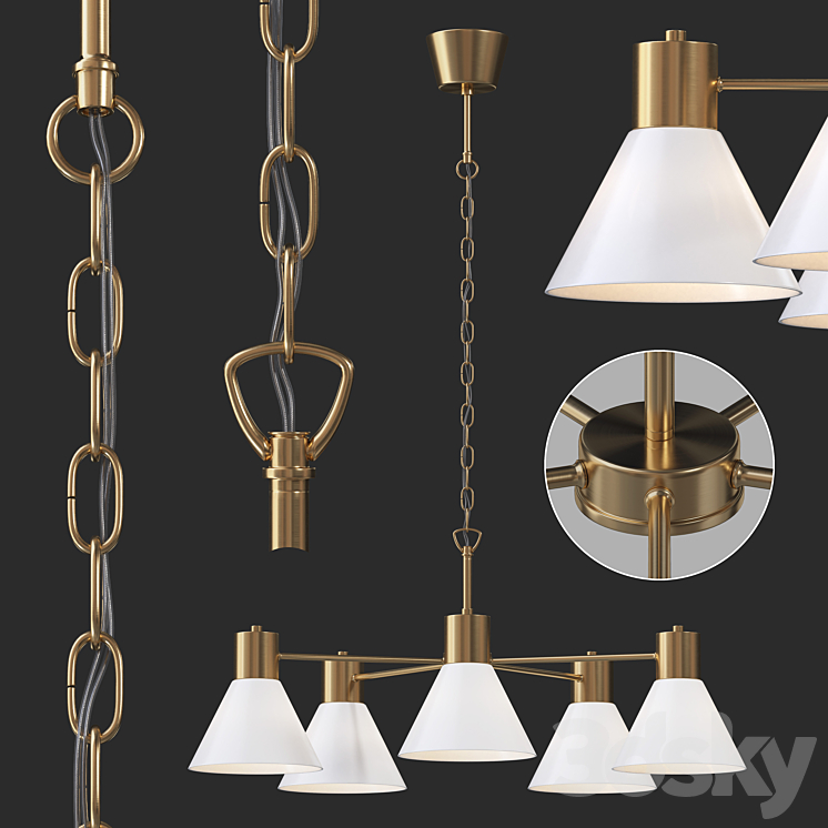 Ikea Flugbo Lamp Pendant light 3D model