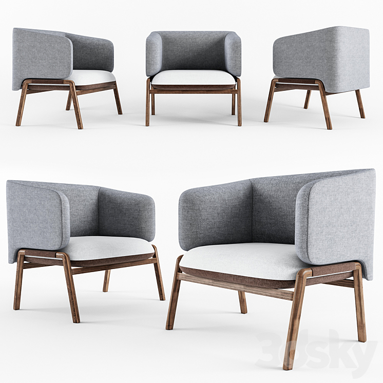 KIM Easy chair - Arm chair - 3D model