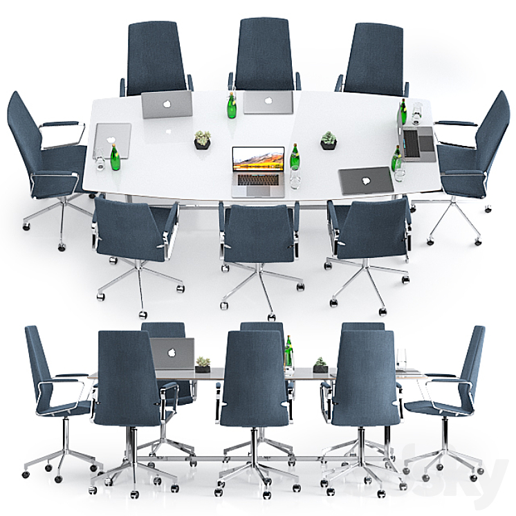 Johnson meeting room set - Office furniture - 3D model