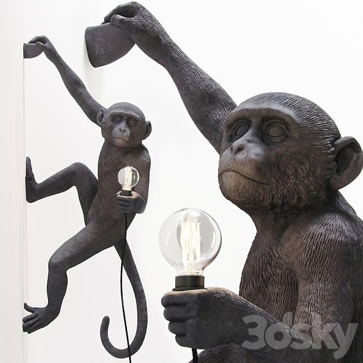 Monkey lamp 3d top