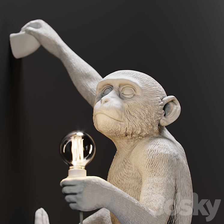 The Monkey Lamp Hanging Version Right Wall light 3D model