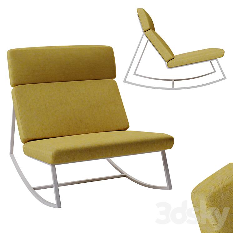 Gus GT Rocking Lounge Chair - Arm chair - 3D model