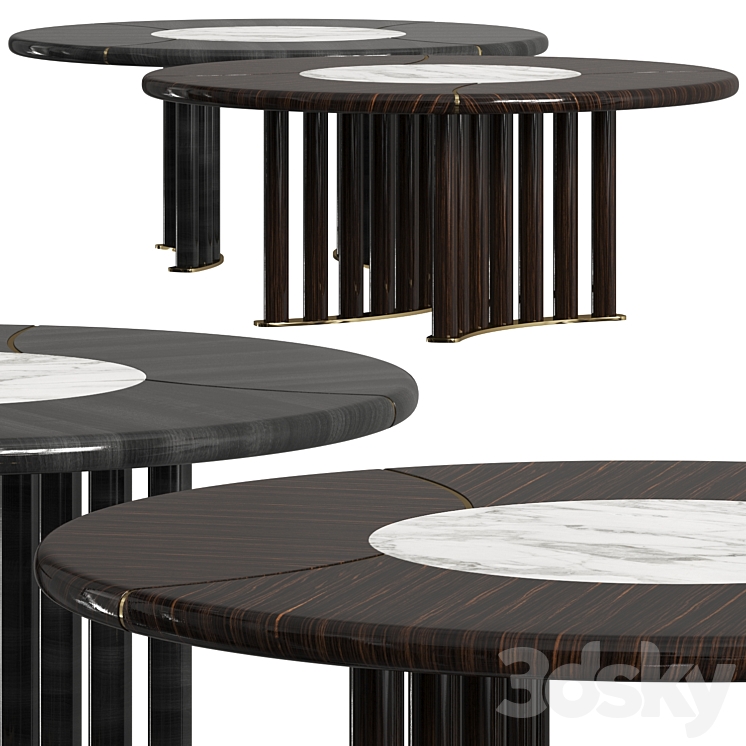 Opera Round Table Opera Contemporary Oliver Round Table - Table - 3D model
