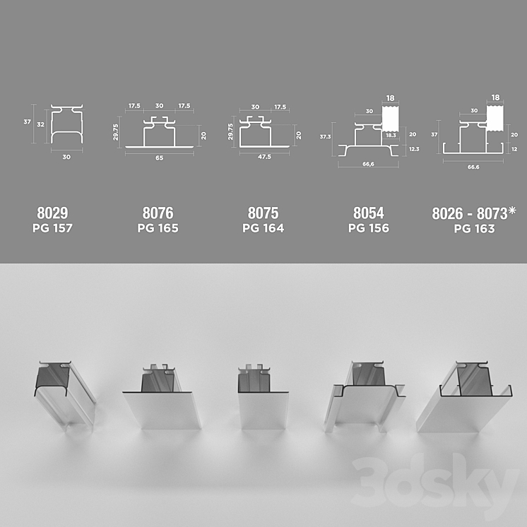 Scilm Profile GOLA_set_04 - Miscellaneous - 3D model