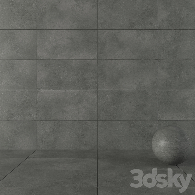 Curated visual reference: Visual Reference: Concrete Wall Tiles Lupus Anthracite Tile