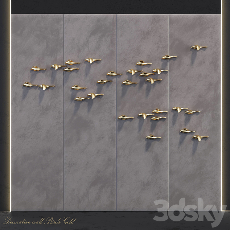 Panneau Décoratif Contemporain 12 Carreaux - Oiseaux, Céramique, Reproduction