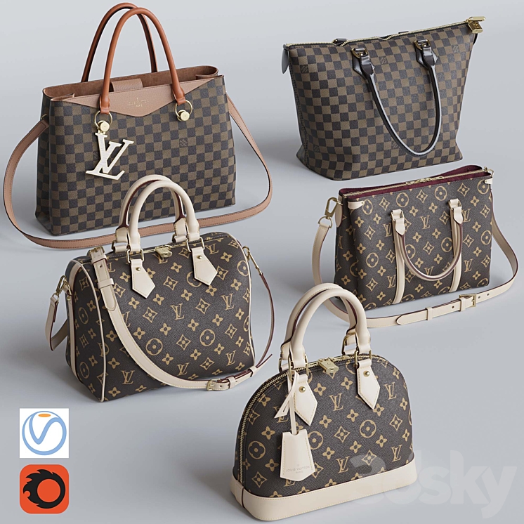 Louis vuitton bag set on sale