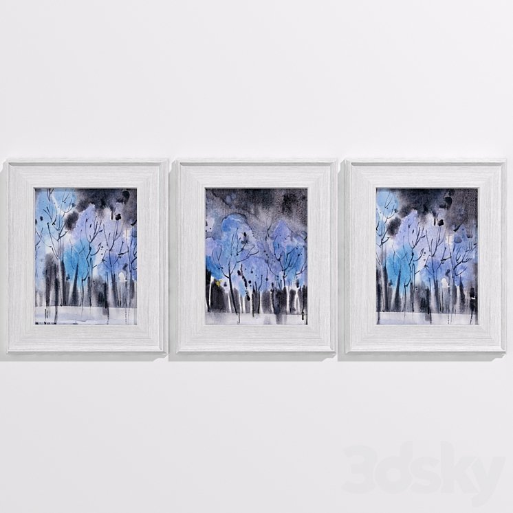 Abstract nature set - Frame - 3D model