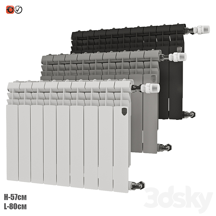 Revit Radiator Block Radiator MONOBLOCK - Radiator - 3D model
