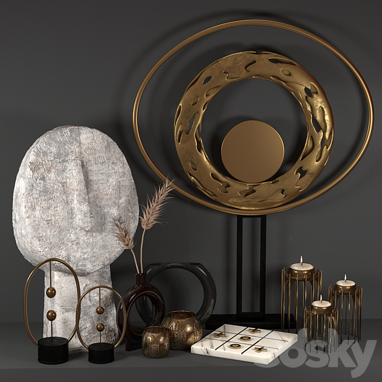 decorative set 07 - Decorative set - 3D model