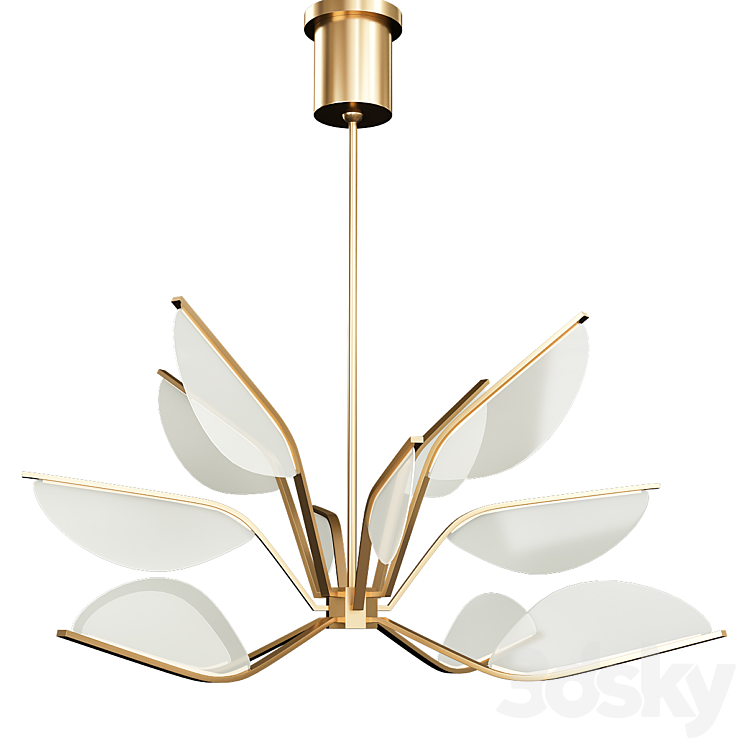 Belterra chandelier - Pendant light - 3D model