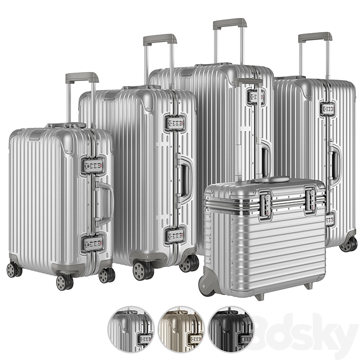 Aluminium Suitcase Rimowa Collection Other decorative objects 3D model