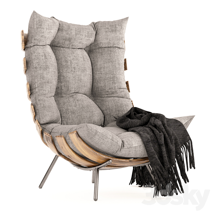 Rib Chair - Arm chair - 3D model