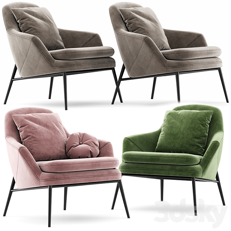 Hug armchair - Arm chair - 3D model