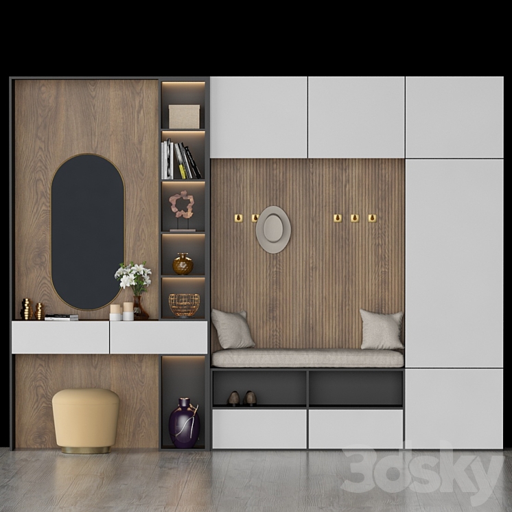 Hall Furniture 46 - Hallway - 3D model