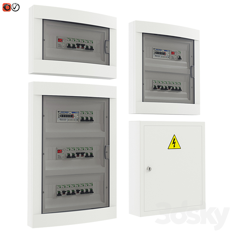 Set of electrical panels - Miscellaneous - 3D model