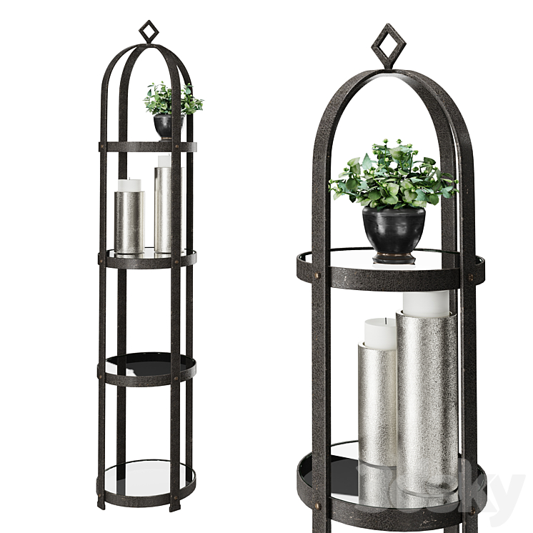 Welch Racks Welch Etagere. Uttermost - Rack - 3D model