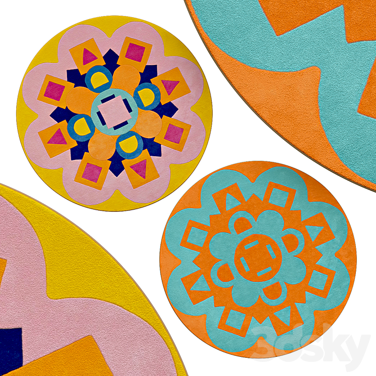 Circle rugs | No. 157 - Carpets - 3D model