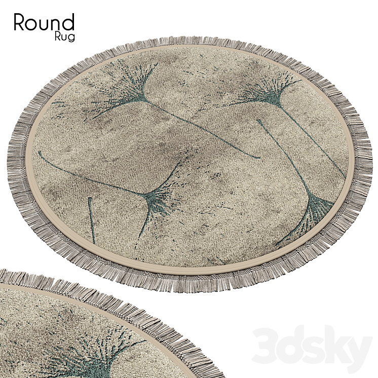 Round Rug Cad Round rug 57 - Carpets - 3D model