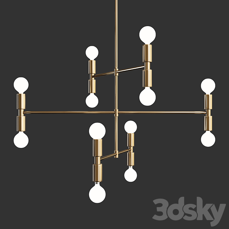 Atomium light - Pendant light - 3D model