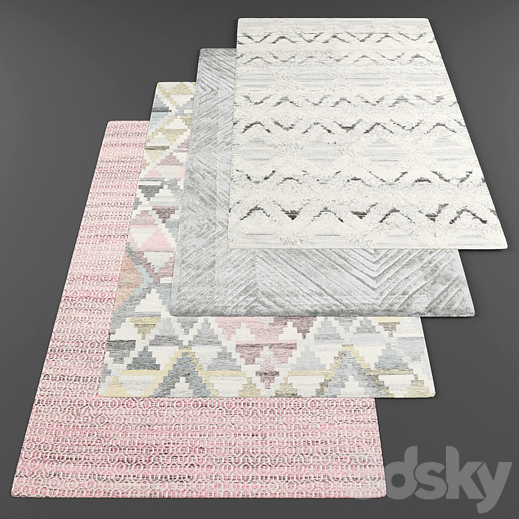 Rugs set352 - Carpets - 3D model