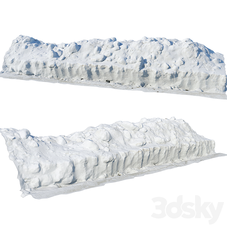 Snow fence 4 - Environment elements - 3D model