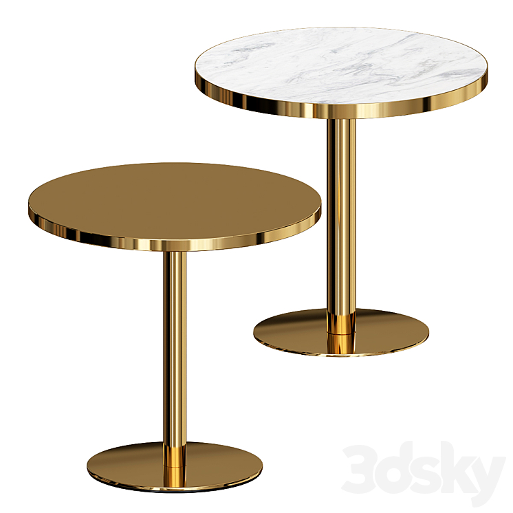 Watermark Brass Bistro Table - Table - 3D model