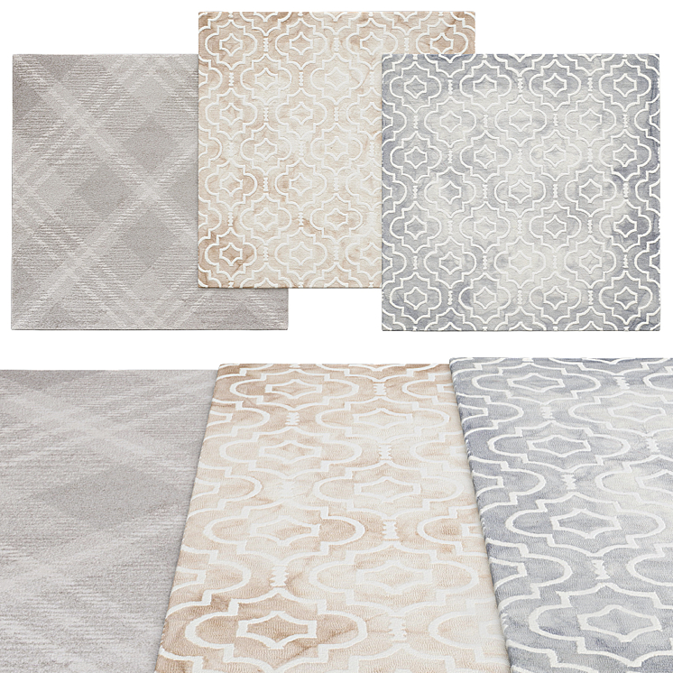 Square rugs | 058 - Carpets - 3D model