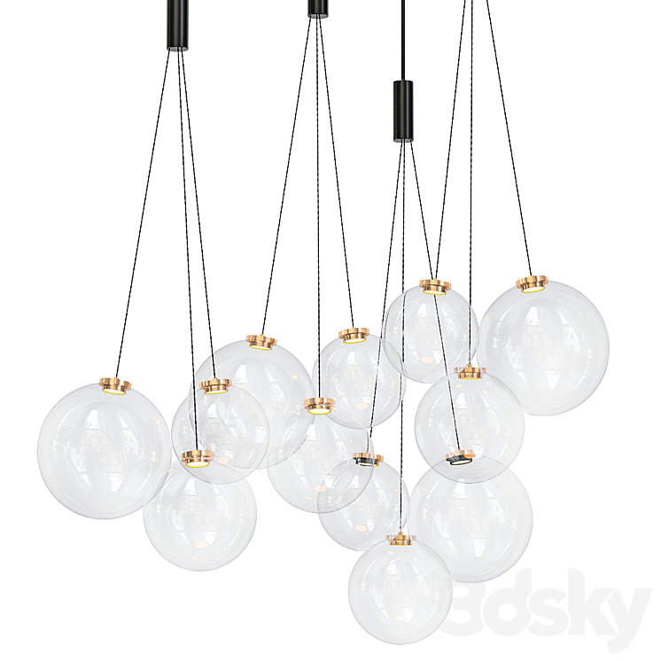 Random LED - Pendant light - 3D model