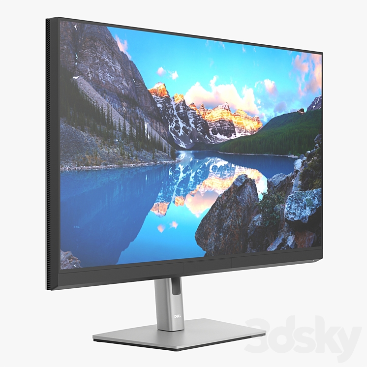 Dell UltraSharp LCD 32-inch monitor - PC & other electronics - 3D model