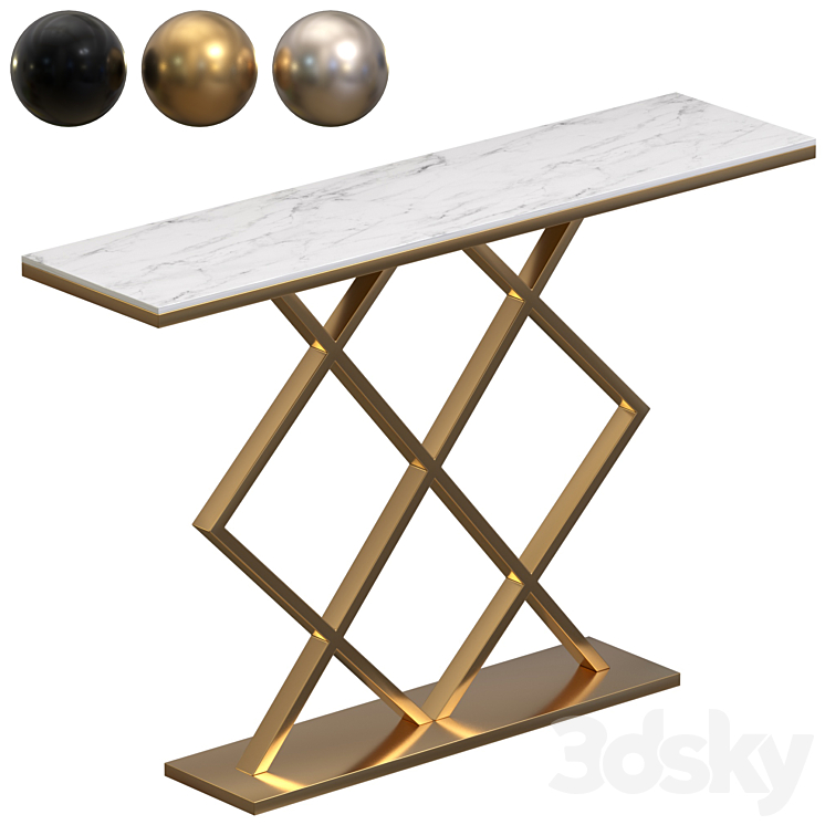 Lux-347 Matrix Console Table - Console - 3D model