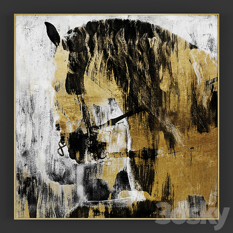 Collection of paintings N265 - Frame - 3D model