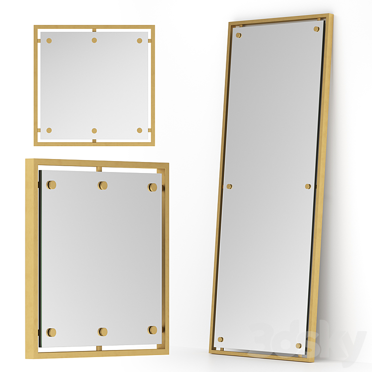 Coco republic Wall & Floor Mirror - Mirror - 3D model