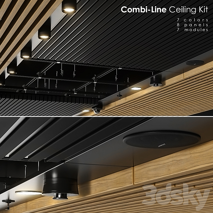 Combi-Line ceiling Kit - Other decorative objects - 3D model