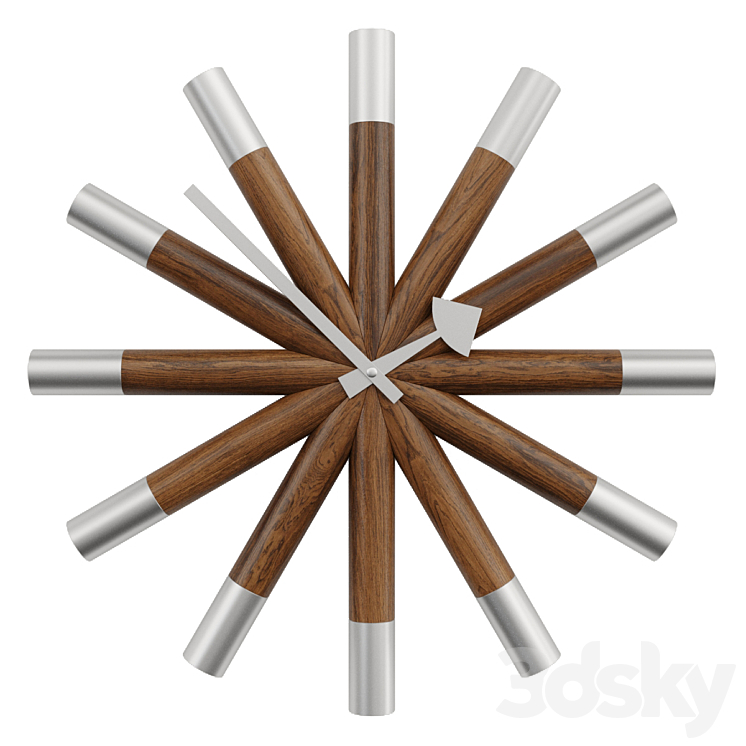 Wall Clock Vitra Wheel Clock - Watches & Clocks - 3D model